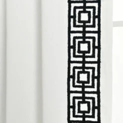 Lush Décor Luxury Modern Square Embroidery Border Window Panel White/Black Single 52x84 9 Lush Décor Luxury Modern Square Embroidery Border Window Panel White/Black Single 52x84 -Beautiful House GUEST 849ba50a b79e 40b7 8700 1476893db9bf