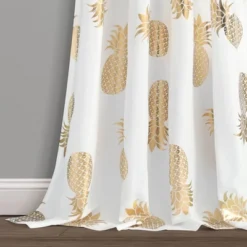 Pineapple Toss Window Curtain Panels - Lush Décor -Beautiful House GUEST 855f8d55 31c1 405d be79 0dfdb8257ecd