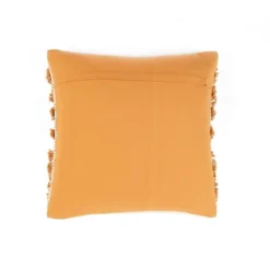 20"x20" Oversize Spencer Tufted Family-Friendly Cotton Square Pillow Cover Yellow - Lush Décor -Beautiful House GUEST 862ccf2c 4f04 4057 9ecd ae2d784267a6