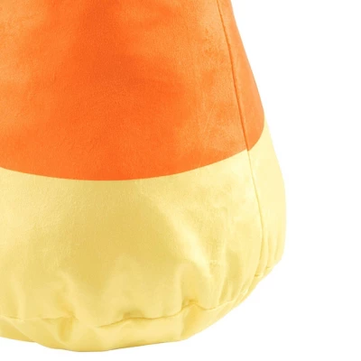 16"x9" Candy Corn Shaped Halloween Novelty Throw Pillow - Lush Décor 2 16"x9" Candy Corn Shaped Halloween Novelty Throw Pillow - Lush Décor - Image 2