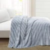 92"x120" Oversized Super Cozy Ultra Soft Ribbed Faux Fur Throw Blanket - Lush Décor