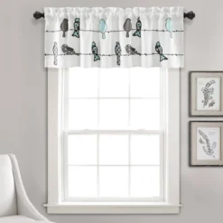 18"x52" Rowley Birds Light Filtering Valance - Lush Décor -Beautiful House GUEST 89e1be2f 7cde 4427 b8aa abfc05e9cb9a