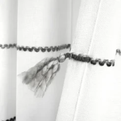 Lush Decor Farmhouse Boho Stripe Woven Tassel Yarn Dyed Cotton Blend Window Curtain Panel Set -Beautiful House GUEST 8ad7f437 16b4 4989 8e77 fc6614c5b55a