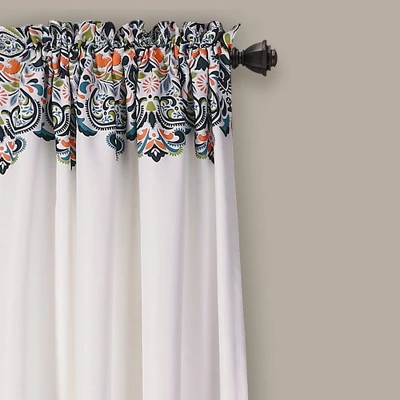 2pk 52"x95" Light Filtering Clara Curtain Panels Navy Blue - Lush Décor 1 2pk 52"x95" Light Filtering Clara Curtain Panels Navy Blue - Lush Décor