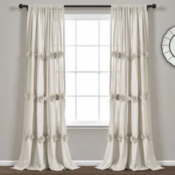 84"x40" Darla Light Filtering Window Curtain Panels - Lush Décor -Beautiful House GUEST 9076292d e620 4afd 9c4e aa45cd7281cb