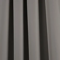 Lush Décor Insulated Rod Pocket Room Darkening Window Curtain Panels Dark Gray 52X84 Set