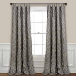 84"x52" Ravello Pintuck Window Curtain Panel - Lush Décor -Beautiful House GUEST 9101d29a 3f53 4cbb bc01 e9214cb26903