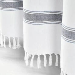 72"x72" Striped Woven Textured Yarn Dyed Eco-Friendly Recycled Cotton Single Shower Curtain - Lush Décor 7 72"x72" Striped Woven Textured Yarn Dyed Eco-Friendly Recycled Cotton Single Shower Curtain - Lush Décor -Beautiful House GUEST 929d861e 03a7 43b9 bd17 4d295dd03206