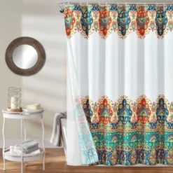 14pc Bohemian Meadow Shower Curtain With Peva Lining And Rings Set - Lush Décor -Beautiful House GUEST 93ac9cda 0d7c 413c a2e5 6e671d06b6ad