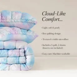 Lush Decor Full/Queen Puff Bed Blankets Rainbow 3pc Set -Beautiful House GUEST 9617b96d 7d7a 4101 b245 83c6d7cb529a
