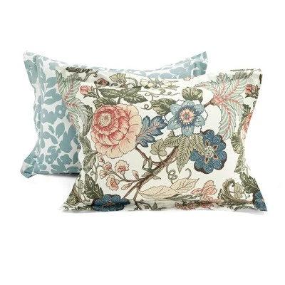 3pc Sydney Cotton Duvet Cover Set Green/Blue - Lush Décor 7 3pc Sydney Cotton Duvet Cover Set Green/Blue - Lush Décor - Image 7