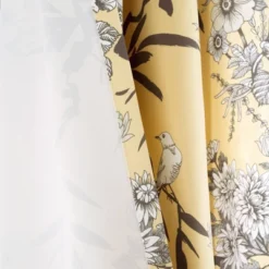 2pk 52"x95" Light Filtering Botanical Garden Curtain Panels Yellow - Lush Décor -Beautiful House GUEST 978d37bb 5de4 420e 8028 b490b08f2eb6