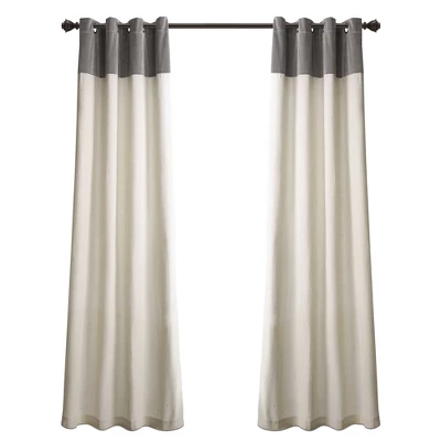84" X 52" Milo Linen Window Curtain Panels Set - Lush Décor 3 84" X 52" Milo Linen Window Curtain Panels Set - Lush Décor - Image 3
