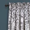 2pk 52"x108" Light Filtering Weeping Flower Curtain Panels Gray - Lush Décor