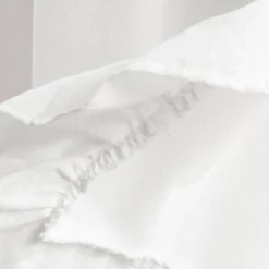 52"x18" Linen Ruffle Window Valance White - Lush Décor -Beautiful House GUEST 9969e143 812f 4acd a2ee 2f76ff3fe654