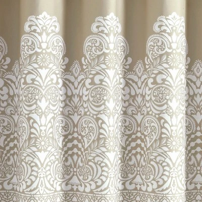 72"x72" Boho Medallion Shower Curtain Neutral - Lush Decor 2 72"x72" Boho Medallion Shower Curtain Neutral - Lush Decor - Image 2