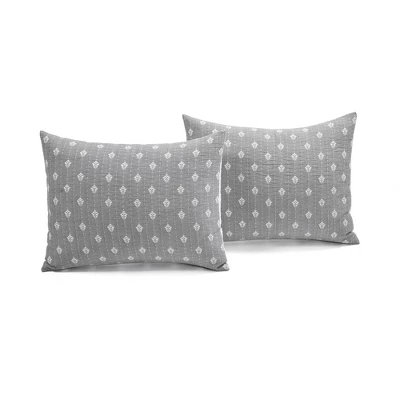 Hygge Kantha Pick Stitch Yarn Dyed Cotton Jacquard Quilt - Lush Décor 4 Hygge Kantha Pick Stitch Yarn Dyed Cotton Jacquard Quilt - Lush Décor - Image 4