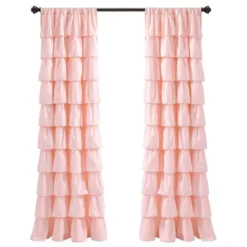 50"x84" Ruffle Light Filtering Window Curtain Panels - Lush Décor 7 50"x84" Ruffle Light Filtering Window Curtain Panels - Lush Décor -Beautiful House GUEST 9c1c4b18 ca8d 4d97 baca 27fd82a8b6de