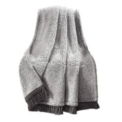 50"x60" Faux Shearling With Tassel And Fringe Throw Blanket - Lush Décor -Beautiful House GUEST 9e1da4b4 91ea 4855 911a 567403a2861d