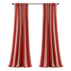 Lush Décor Julia Stripe Light Filtering Window Curtain Red Set 52x84 10 Lush Décor Julia Stripe Light Filtering Window Curtain Red Set 52x84 -Beautiful House GUEST 9f3adff6 b3e1 42ec 8fca d024f743ee3d
