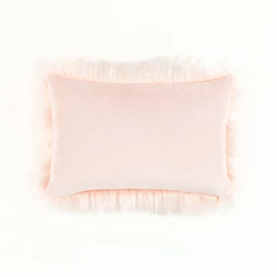 Oversize Mongolian Luca Soft Faux Fur Throw Pillow - Lush Décor 3 Oversize Mongolian Luca Soft Faux Fur Throw Pillow - Lush Décor - Image 3