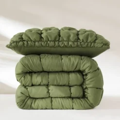 Lush Decor Twin XL Puff Bed Blankets Green 2pc Set -Beautiful House GUEST a10c234c 59b5 44b5 81b3 17fde43b6fb1