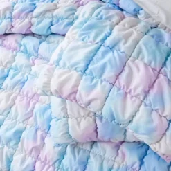 Lush Decor Full/Queen Puff Bed Blankets Rainbow 3pc Set -Beautiful House GUEST a16bb7ef 973e 4e48 a826 3aac281c45e4