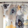 Leah Shower Curtain Yellow/Gray - Lush Décor