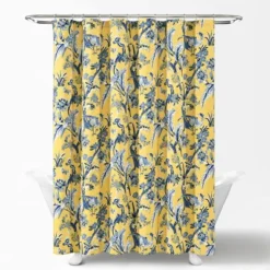 Dolores Shower Curtain Yellow - Lush Décor -Beautiful House GUEST a5954a0e d155 432b bb47 b1092bfd3f03