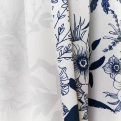 2pk 52"x63" Light Filtering Botanical Garden Curtain Panels Navy Blue - Lush Décor -Beautiful House GUEST a5a42fe0 e99b 4bf8 bffe 5c30217a6d3a 2