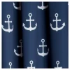 52"x84"Kids' Anchor Room Darkening Window Curtain Set Navy - Lush Décor