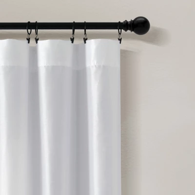 Lush Décor Milione Fiori Window Curtain Panels White/Black 42X84 Set 5 Lush Décor Milione Fiori Window Curtain Panels White/Black 42X84 Set - Image 5