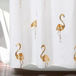 Flamingo Shower Curtain Gold - Lush Décor -Beautiful House GUEST a8c0f9fb aad3 4f7b 8142 e618dfd825d7