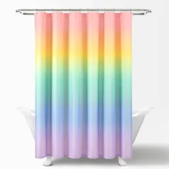72"x72" Single Kids' Rainbow Ombre Shower Curtain Rainbow/Turquoise - Lush Décor -Beautiful House GUEST a913a41c 13e0 4576 af23 d7a8041e3a0c