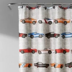 Race Cars Shower Curtain - Lush Décor