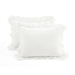 Lush Decor 3pc Ella Ruffle Comforter Bedding Set White 13 Lush Decor 3pc Ella Ruffle Comforter Bedding Set White -Beautiful House GUEST b157a919 dda7 4146 9049 7a8141af4eb4