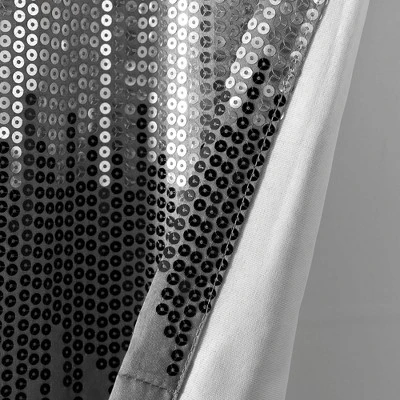 52"x18" Night Sky Sequins Embroidery Window Valance - Lush Décor 4 52"x18" Night Sky Sequins Embroidery Window Valance - Lush Décor - Image 4