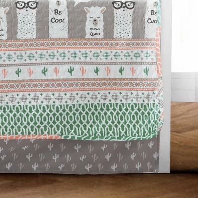 6pc 39"x75" Llama Striped Daybed - Lush Décor 1 6pc 39"x75" Llama Striped Daybed - Lush Décor