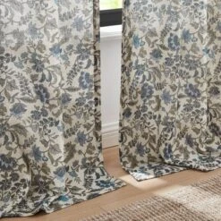 37"x84" Lush Decor Lillian Block Print Linen Textured Window Curtain Panels Blue/Sage Pair 14 37"x84" Lush Decor Lillian Block Print Linen Textured Window Curtain Panels Blue/Sage Pair -Beautiful House GUEST b43eeb11 73c0 4a64 8b4d c56bd0d5ed16