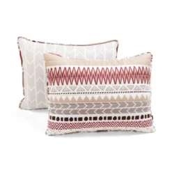 Southwest Stripe Quilt & Sham Set Red/Neutral - Lush Décor -Beautiful House GUEST b4496a08 d370 4b25 b2da 5d3f8e0b05db