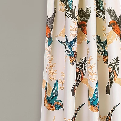 Lush Décor Bird Breeze Light Filtering Window Curtain Multi Set 52x84+2 2 Lush Décor Bird Breeze Light Filtering Window Curtain Multi Set 52x84+2 - Image 2