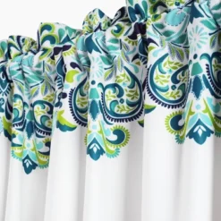 2pk 52"x95" Light Filtering Clara Curtain Panels Blue - Lush Décor -Beautiful House GUEST b57a0279 3e70 4f92 a919 dcc21e760117 1