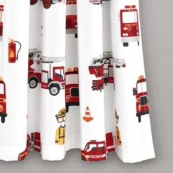 52"x84" Make A Wish Fire Truck Window Curtain Panels Set - Lush Décor -Beautiful House GUEST b62442fa d065 4c82 b687 f352c8f9137e