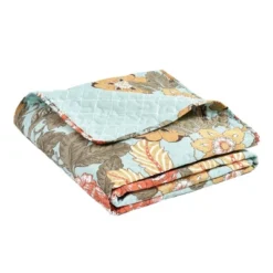 Lush Décor 50"x60" Sydney Throw Blanket Green/Blue -Beautiful House GUEST b7c4a6ce 0e28 4637 bf02 ac313174457c