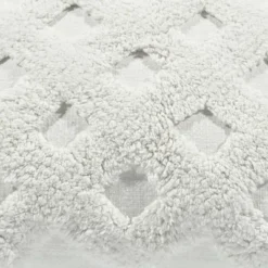 20"x20" Oversize Tufted Diagonal Family-Friendly Square Throw Pillow Cover White - Lush Décor -Beautiful House GUEST b8d3e6dd 6036 4274 af88 f1ae25cb63d1