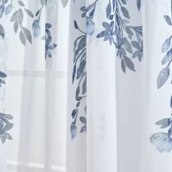 Set Of 2 Tanisha Sheer Window Curtain Panels Navy Blue - Lush Décor -Beautiful House GUEST b9407e5e 2827 49a1 ad3b cc6afc9a5f75 1