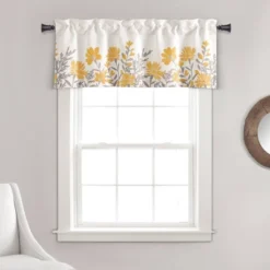 18"x52" Aprile Light Filtering Valance - Lush Décor 11 18"x52" Aprile Light Filtering Valance - Lush Décor -Beautiful House GUEST bd2164a6 2ec1 4626 b63e 52bad437934d