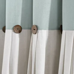 Linen Button Shower Curtain - Lush Décor -Beautiful House GUEST bd6f8a05 a2ea 4309 94c7 846d1e578c65