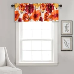 18"x52" Leah Room Darkening Single Window Valance - Lush Décor -Beautiful House GUEST be00828e fdfa 4a96 8e61 79f370723ebd