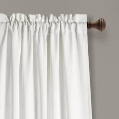 Set Of 2 Aprile Light Filtering Window Curtain Panels - Lush Décor